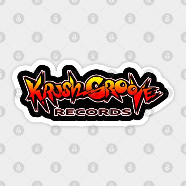 Krush Groove Records 1985 Sticker by UrbanLifeApparel